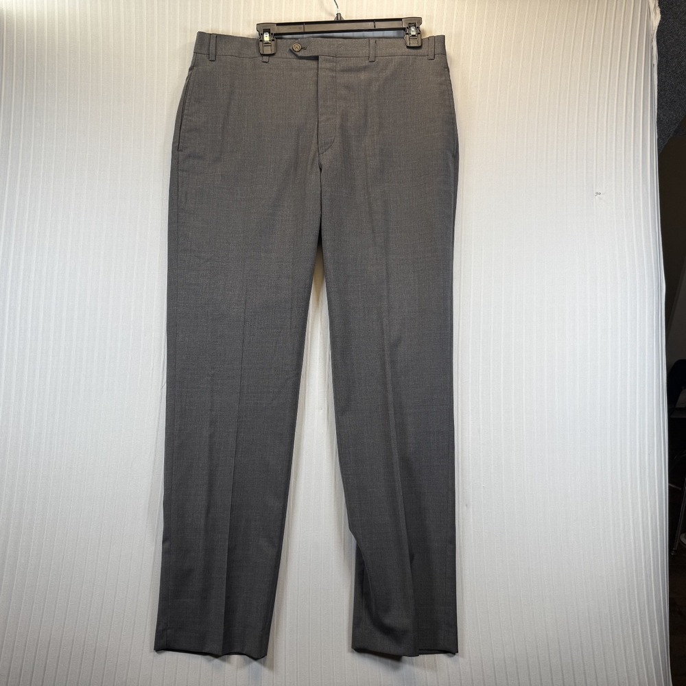 Lauren Ralph Lauren High Performance Wool Dress Pants Men Gray 36x32‎ Flat Front